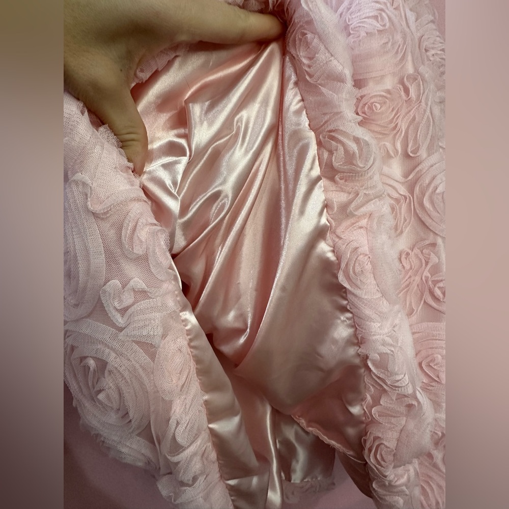 Chasing Fireflies Swirling Pink Roses Dress- Sz 7 - Picture 6 of 10